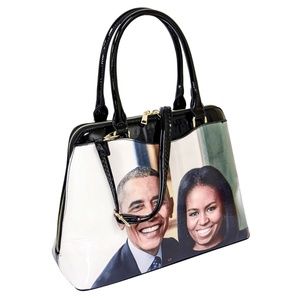 The Obama's Leather Shoulder Bag